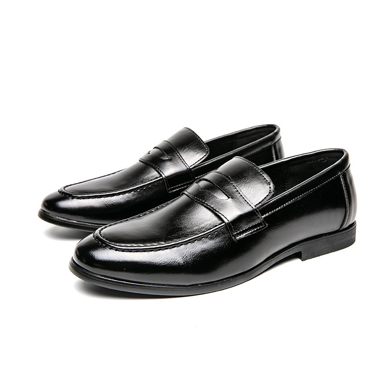 Free shipping Designer Dress Shoes 2025 New Simple Fashion Dress Leather Shoes for Men Versatile Men Casual Mens Shoes brown
