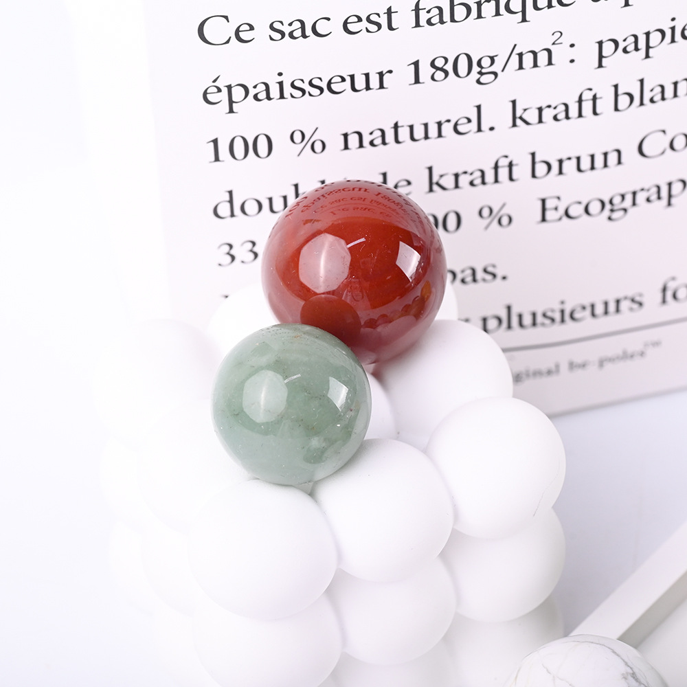 1 inch Natural crystal spheres, raw stone polishing, crystal balls without holes, jade handcrafted ornaments for holding, home and office decorative i