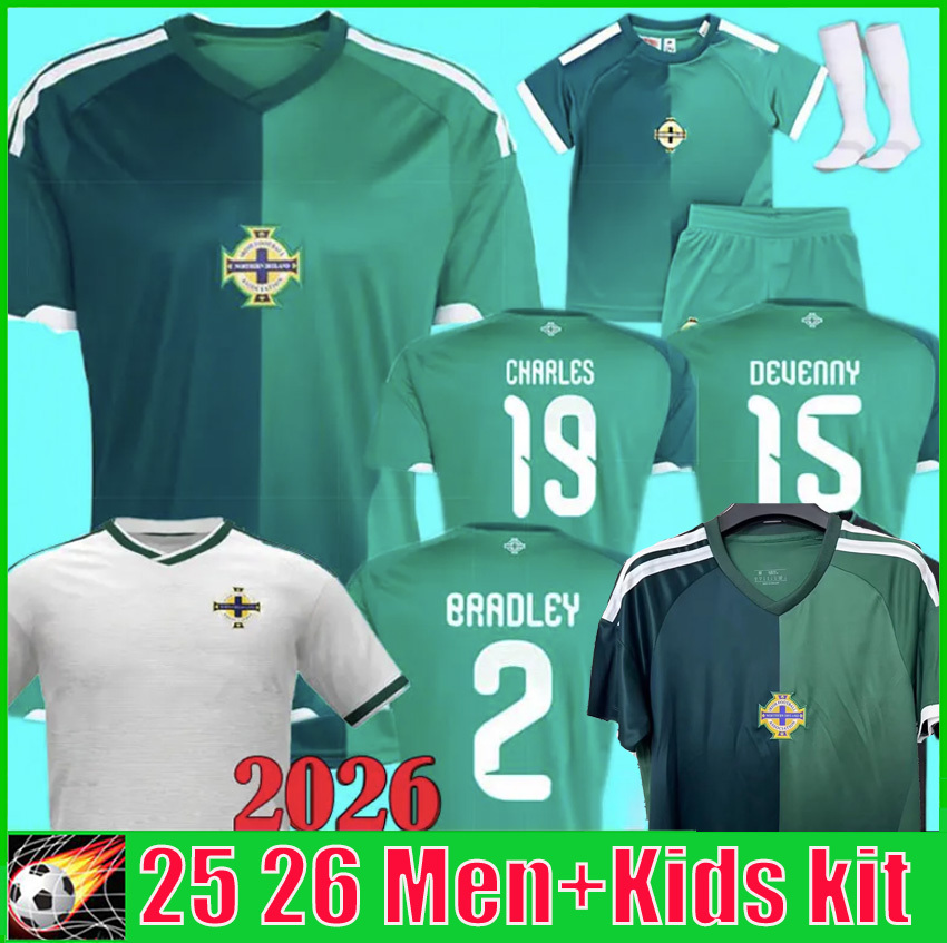 Northern Ireland jersey 2026 Ireland soccer jerseys uniform Fans version 26 27 GALBRAITH BRADLEY men football shirts green 3XL 4XL kids kit