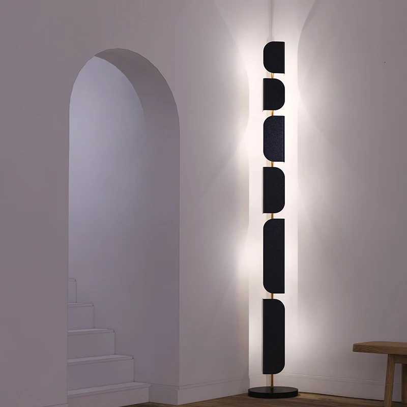 Modern Minimalist Living Room Floor Lamp Light Luxury Lamp Nordic Black Standing Lights Bedroom Bedside Lamp LED Room Decoration M251119