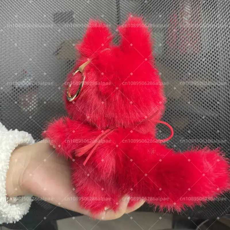 Hot New Labubu Red Cat for Wealth Hand Modified Cute Doll Trend Project Placement Desktop Decoration Gift Replicas W250419