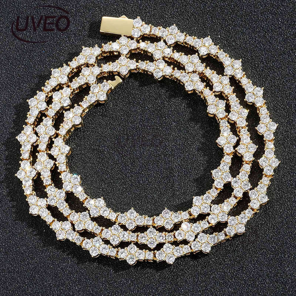 Luxury men's and women's Hip Hop Ice Boutique Jewelry Lab Diamond S925 Silver Vvs Tennis Chain Necklace bracelet Free delivery
