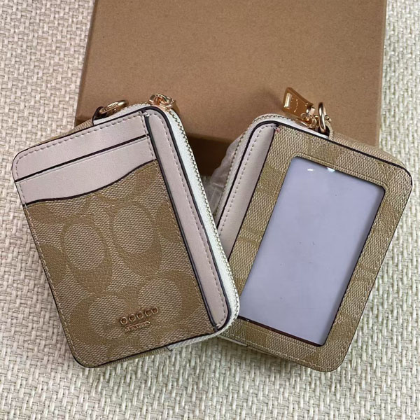 Chain Cardholder Wallet Designer Women Chain Wallet Large Capacity Card Case Zipper Card Holder Wallet Coin Purse Coin Wallet