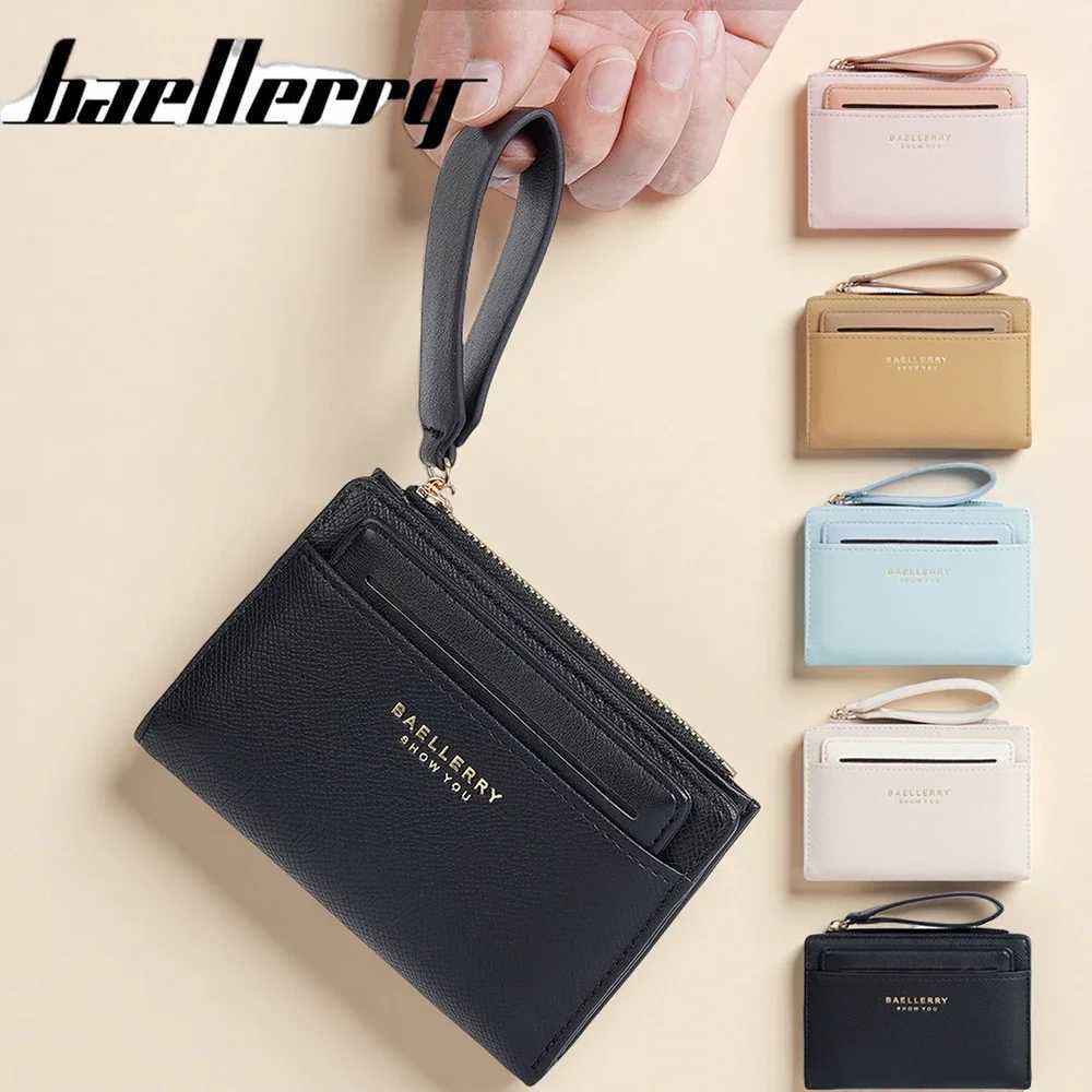 Womens Short Wallet with 8 Card Slots Zipper Coin Pocket - Blocking Multi-Function Purse New DesignT251119