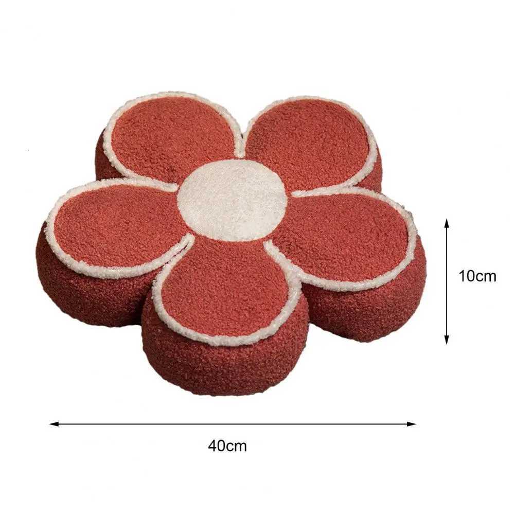Flower Plush Sofa Back Cushion Winter Warm Floor Cushion Hip Waist Protective Stuffed Chair Seat Cushion Decor ThrowM251119