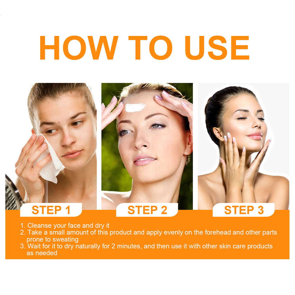 AMZ Sweat Absorbing Lotion Gentle Cleansing Refreshing Skin Friendly Long-lasting Oil Control Facial Antiperspirant