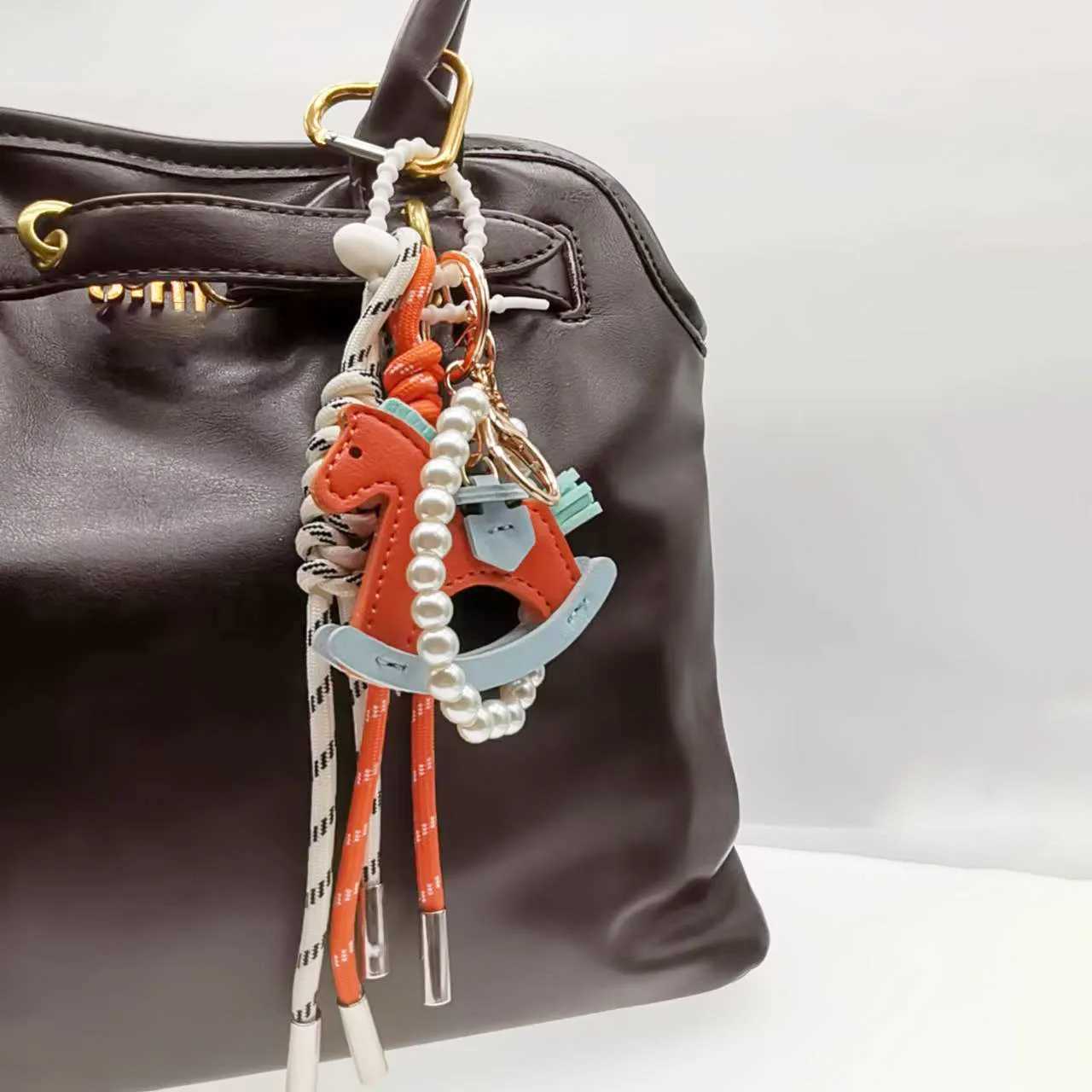 Ita bag accessories bag charm pearl necklace pendant long fashion bag womens handbag wallet keychain mens backpack decoration Y250418
