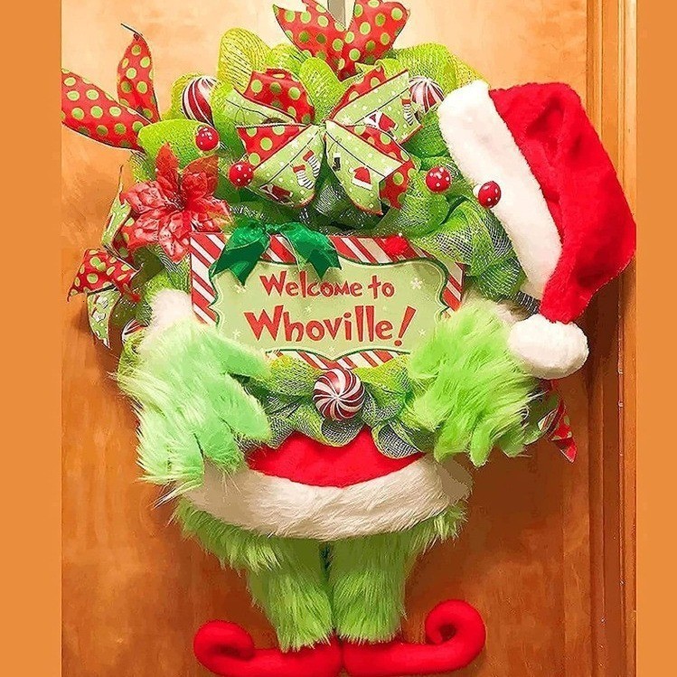 24 Inch Lighted Christmas Wreath with Timer PreLit Xmas Wreath with Flower Bowknot Pine Cones Balls Battery Operated Wreath 251015