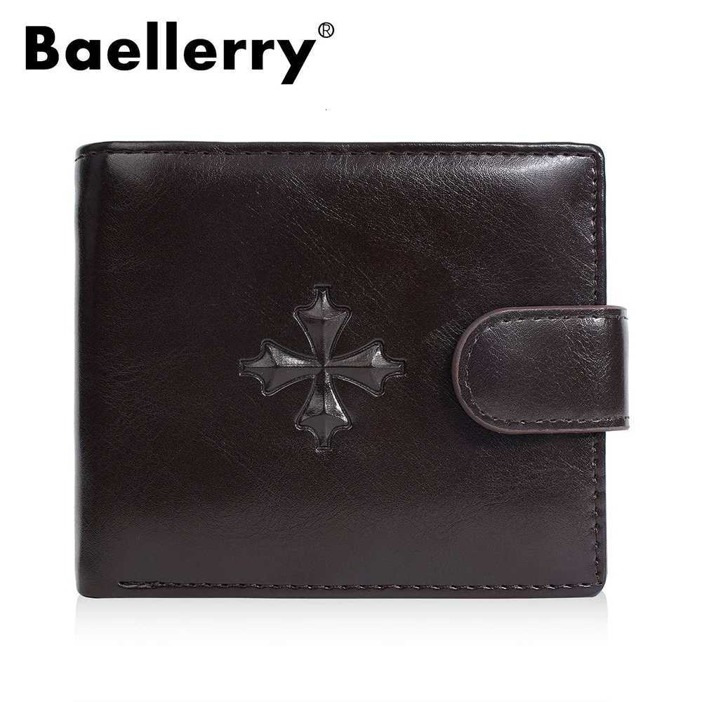 Baellerry New Men Wallets Simple Short Card Bag Zipper Male Purses Vintage Coin Pocket Card Holder High Quality Wallet For BoysT251119
