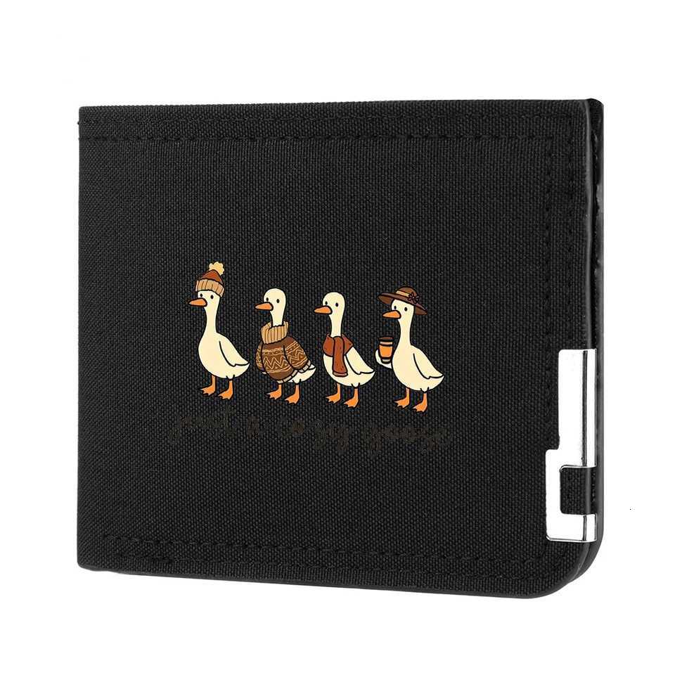 Cute Duck-printed Fashionable Wallet Canvas Coin Wallet Mens Credit Card Holder WalletT251119