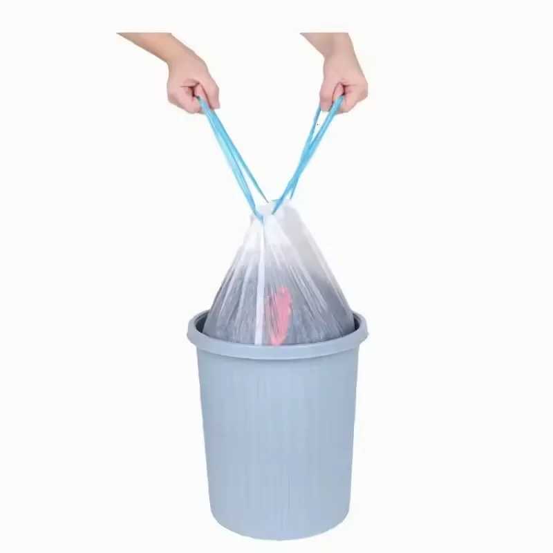 45x50cm Scented Drawstring Trash Bags - Thickened Large Fragrant Garbage BagswithHandles 4 Scents Rose/Lavender/Lemon/Vanilla C251119