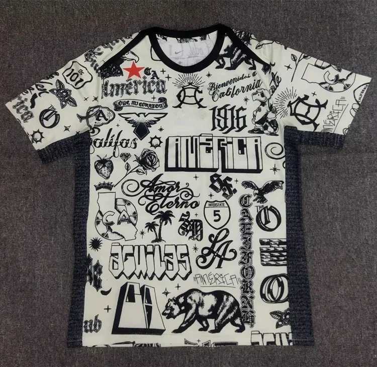 24/25 New Club USA Football Shirt Retro Sportswear Mens Neutral T-shirt Outdoor Childrens Short Sleeve TopXJ250418