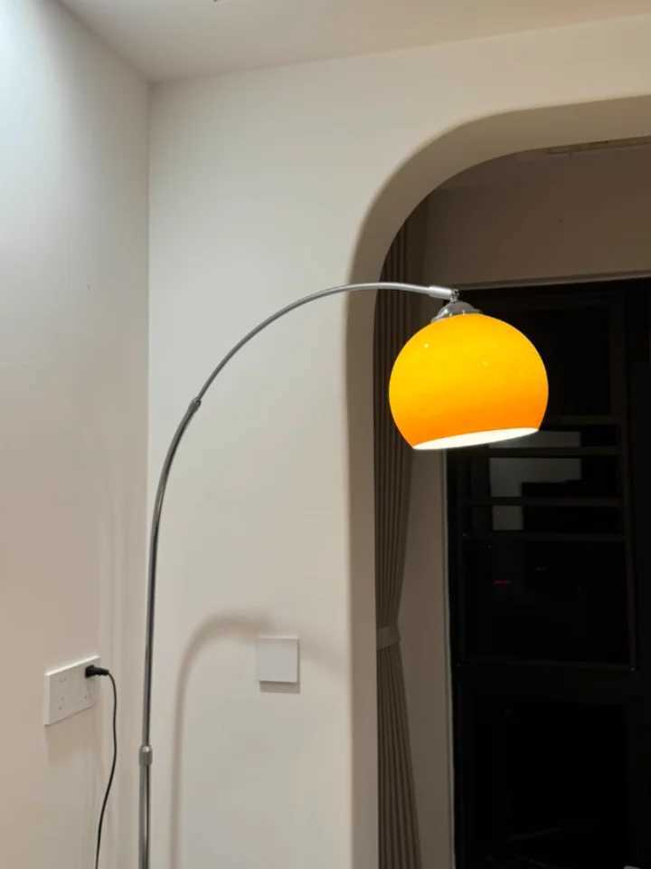 Nordic Living Room Atmosphere Floor Lamp Fishing Lamp Sofa Side Marble Standing Lamp Light Luxury LED Light Bedroom Bedside Lamp M251119