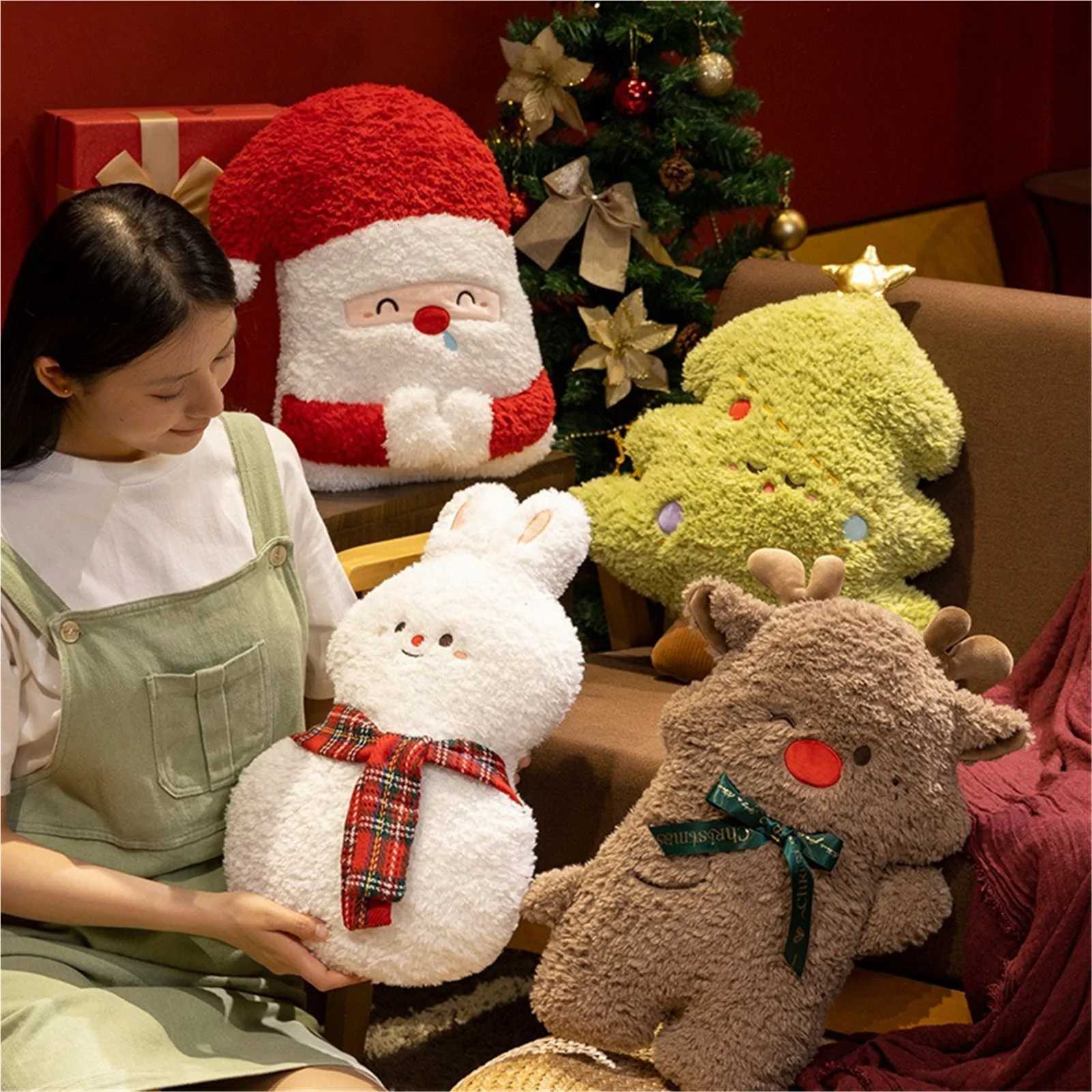 Cute Christmas Creative Shape Plush Stuffed Soft Throw s Sofa Room Christmas Party for Christmas DecM251119