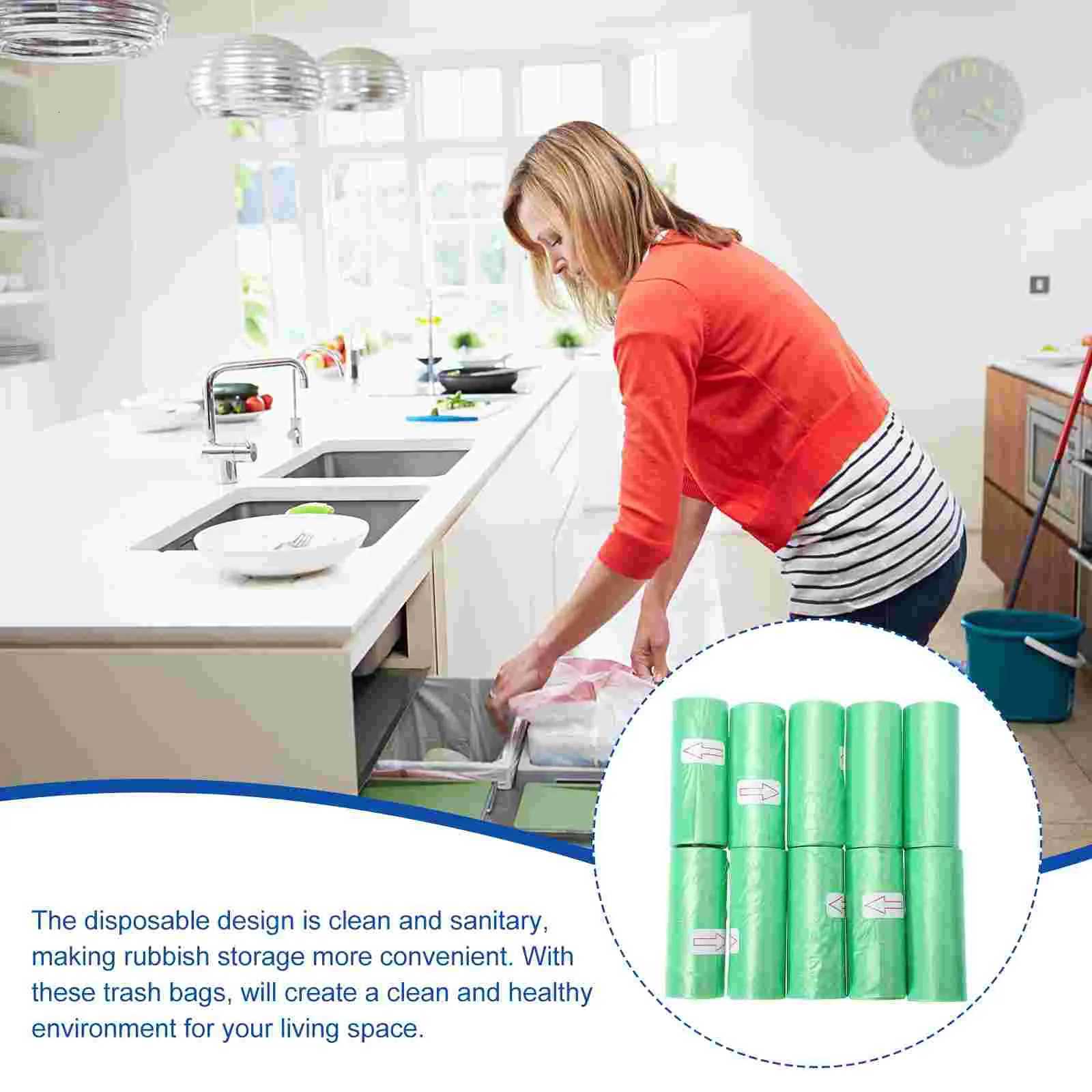 10Pcs Disposable Diaper Trash Bag Nursery Garbage Bags Rubbish Storage Bags Household Waste Liners Baby Travel C251119