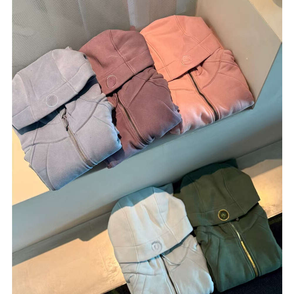 2025 set luluity lemonics set jacket pants scuba hoodie Comfort Embroidery Sports Casual Cardigan Women's 20 Colors luluity lemonics sweatshirt leggings set men
