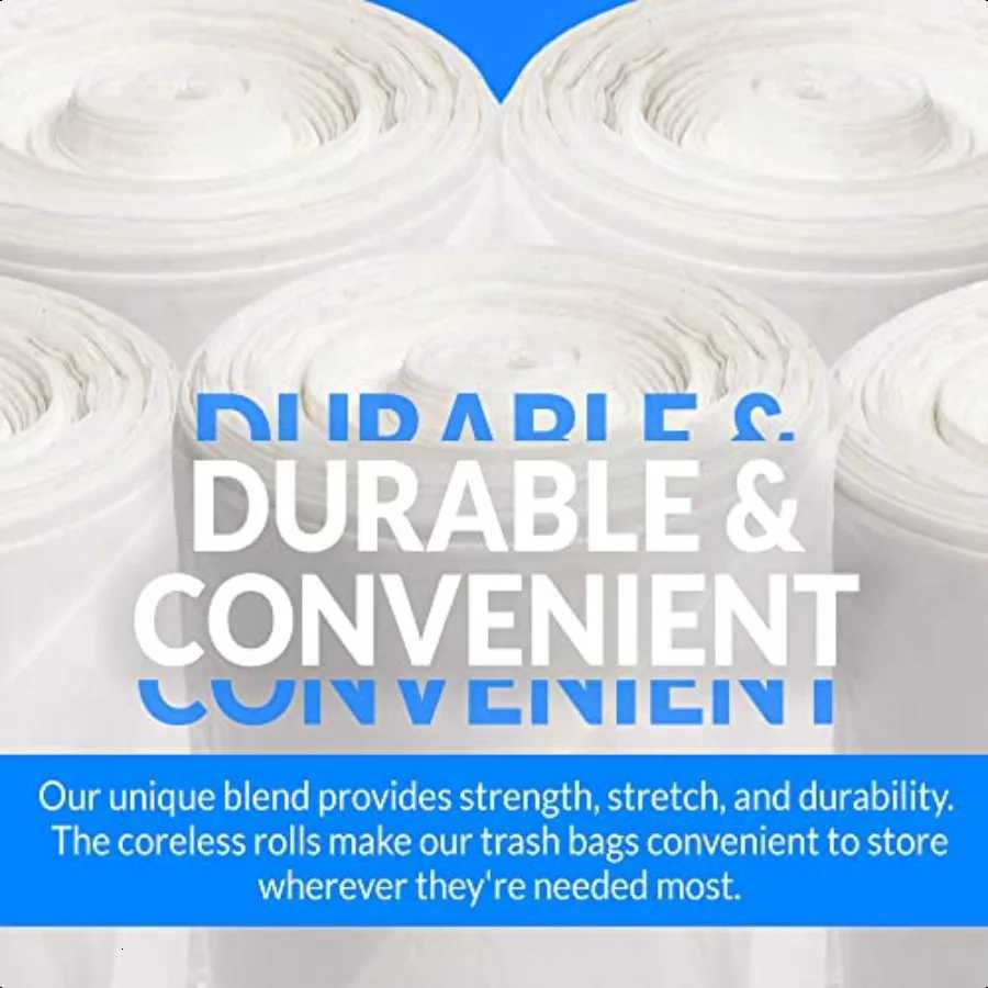 13 Gallon Trash Bags 250 Bags Clear Tall Kitchen Strong Garbage C251119