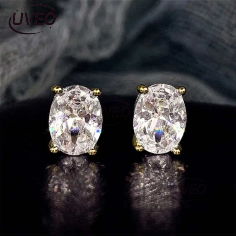 Egg Cubic Zircon Sutd Earrings Charm Sier Gold Designer Crystal Dia Love Heart Water Drop Earring Dangle for Woman Fashion Jewelry