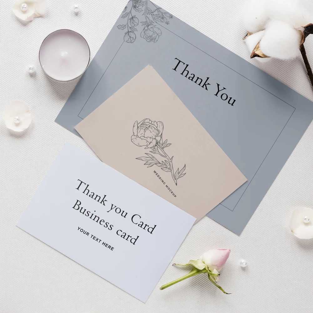 Custom Thank You Cards business card Full color double-sided printing Gift decoration card Personalized Wedding invitation G251119
