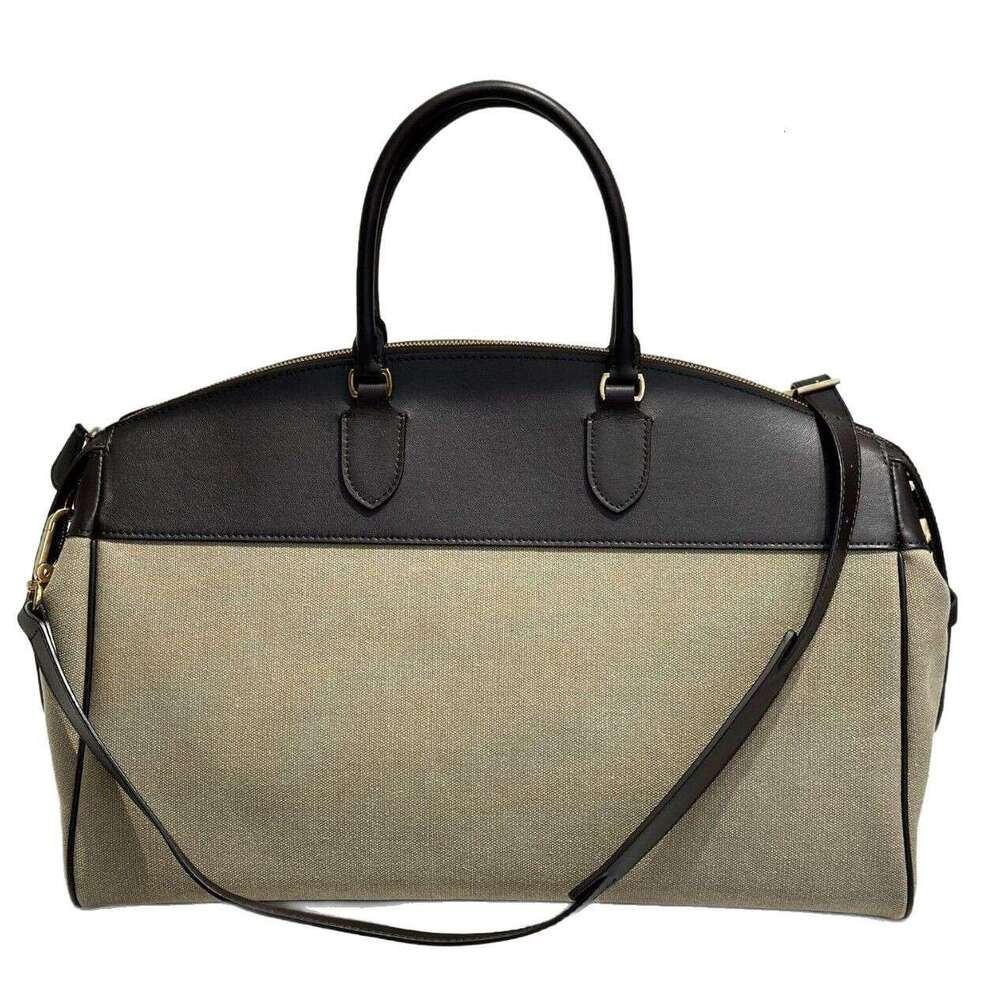 Mm Women's Bags Leather Handbag, Simple Single Shoulder Slanted High-End Feel, Large Capacity Tote Bag, Women's Spring/Summer New Travel Bag