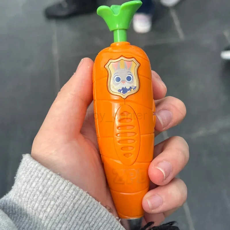 Disney In Stock Original Zootopia Judy Carrot-Shaped Recording Ballpoint Pen Toy New Year Gift Cartoon H251119