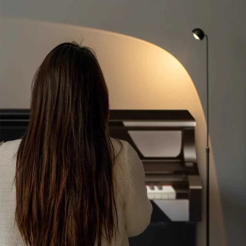 Nordic Simple Red Tall Cob Floor Lamp Home Decoration Standing Lights Height And Angle Adjustable Eye Protection Ambient Lights M251119