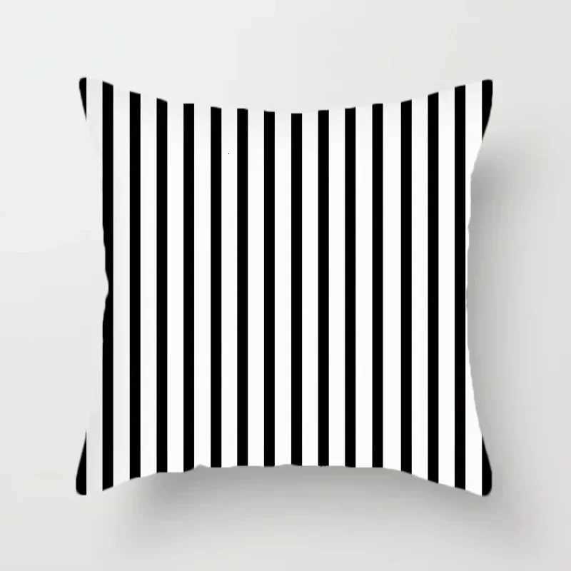 Black and white CLASSic case polka dot stripes geometric pattern cushion style sofa decoration M251119