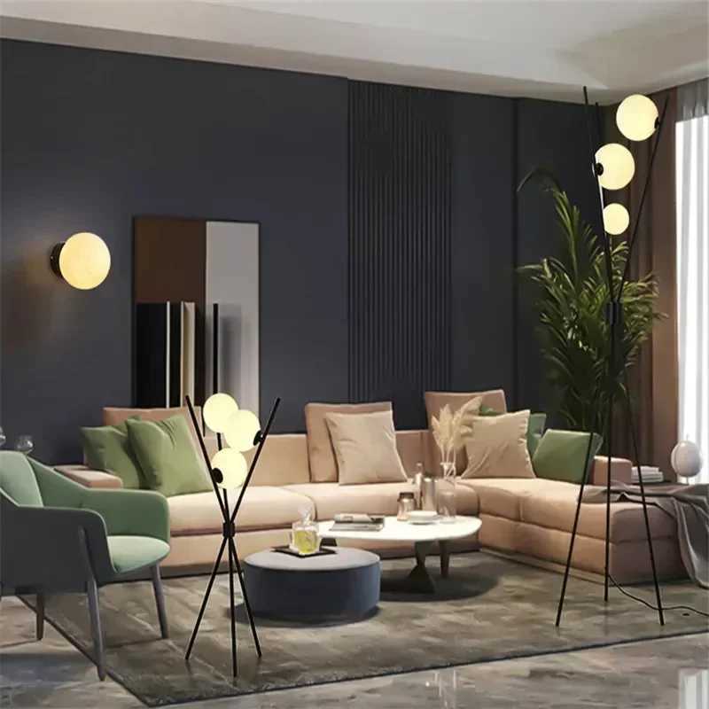 Nordic Designer Moon Standing Lamp Next To The Sofa in The Living Room Modern Minimalist Art Home Decoration LED Floor Lamp M251119