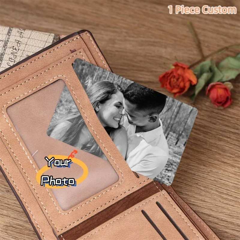 Customized Photo Wallet Card Text VIP Metal Card Personalized Aluminum Sheet Thin Design Picture Business Waterproof Card Gift G251119