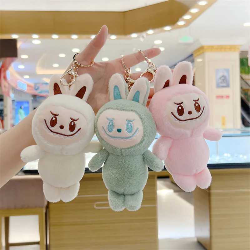New Kawaii Labubu Plush Keychain Doll Pendant Cartoon Cute Doll Backpack Pendant Toy M250419