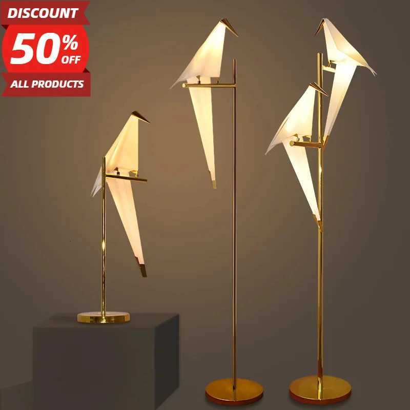 Led Bird Floor Lamps Nordic Designer Standing Lamp for Bedroom Living Room Study Decoration Rotatable Stand Lighting M251119