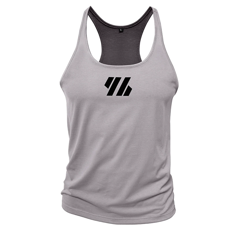 6 Color Running Training Tank Tops Summer Sleeveless Shirt T-Shirts Men's Printed Casual Vest Loose Fitness Sports Top Jogging Tees XXL