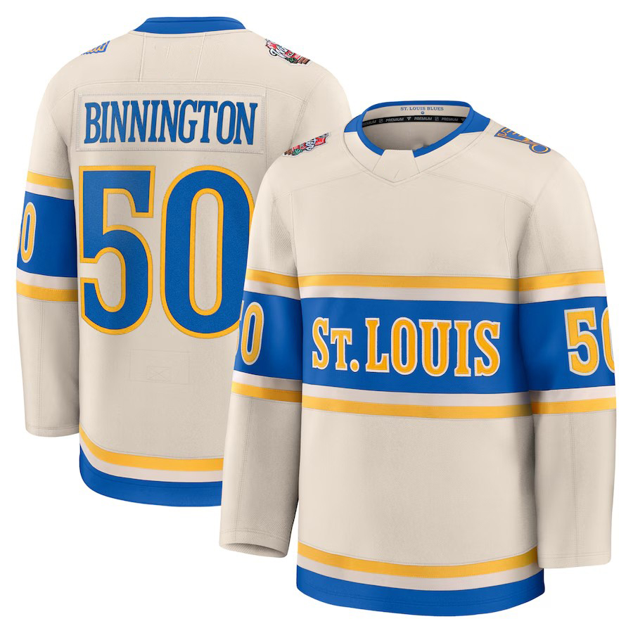 18 Thomas 2025 WinterClassic Hockey Jerseys Binnington Jake Neighbours Kyrou Colton Parayko Saad Nathan Walker Custom Jersey