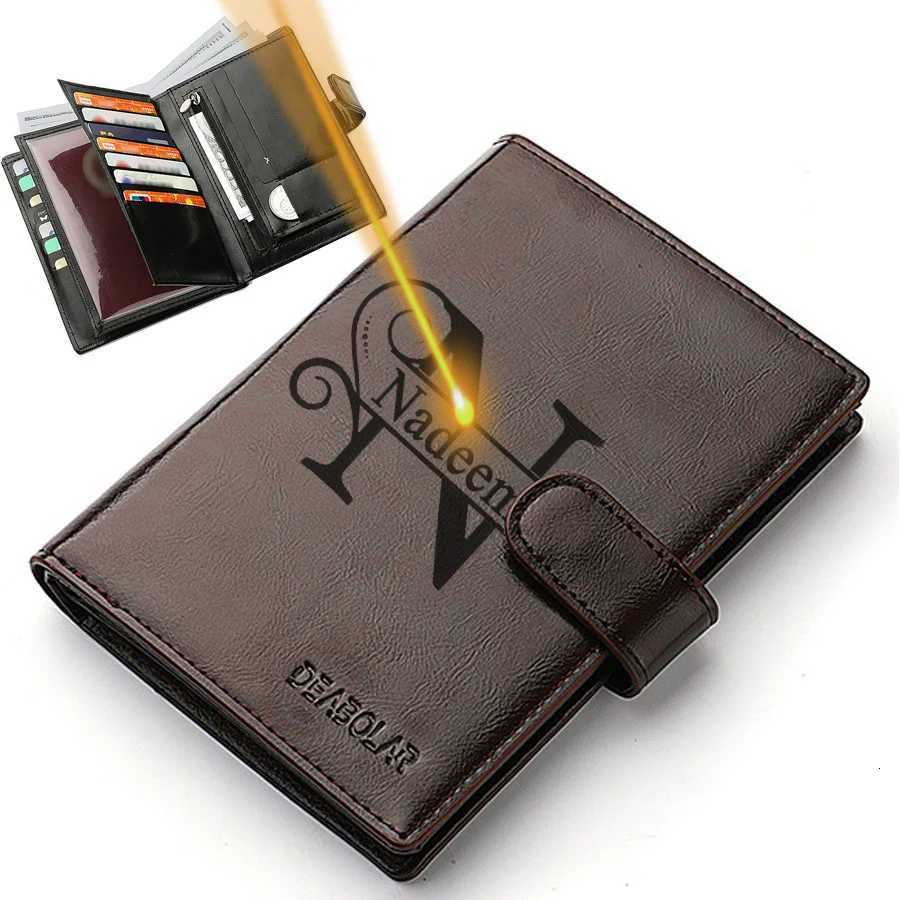 Personalized Name Business Passport Cover Multi-functional Wallet Travel Custom Engraved Text Card Holder Case Zipper Coin PurseT251119
