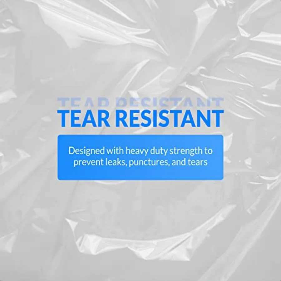 erValue 4045 Gallon Trash Bags Heavy Duty 125 Trash Bags er Sizeable for Serious Garbage Cleanup Clear C251119