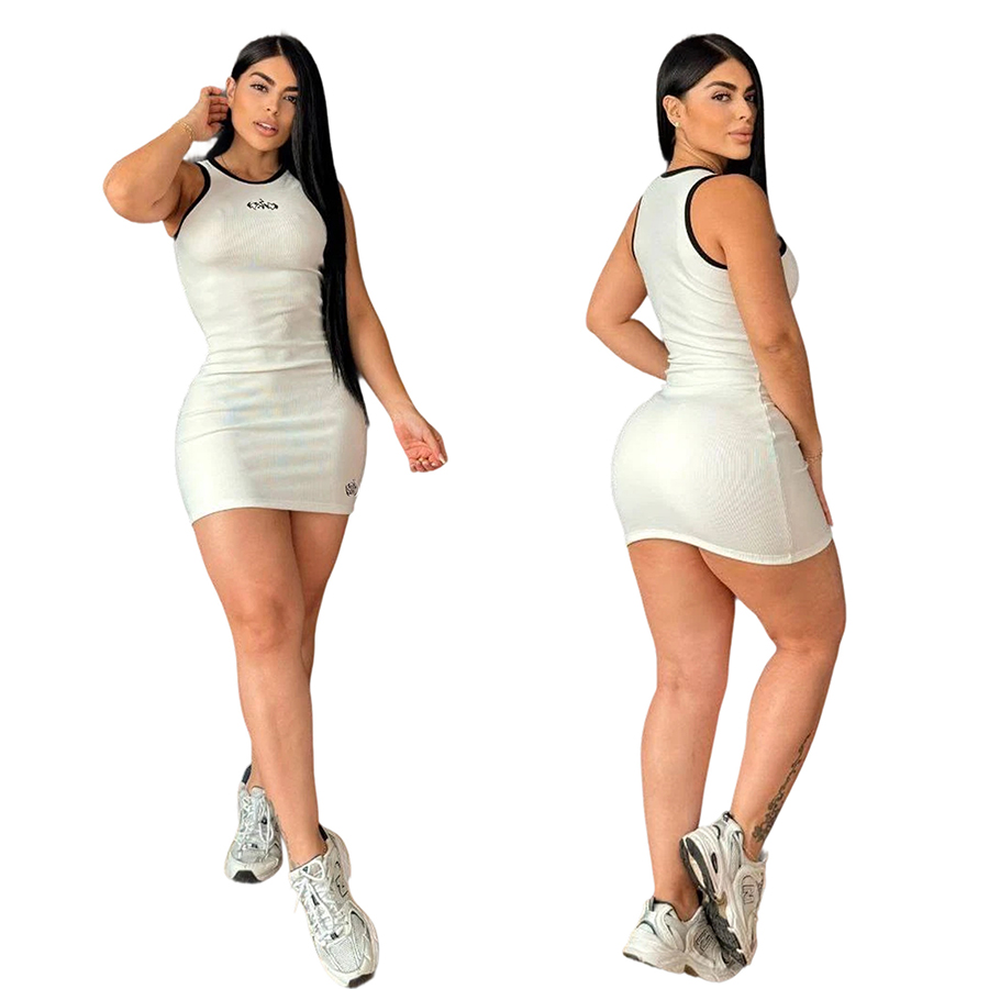 Women's Activewear Set Casual Fitness Two-Piece Fitted Crew Neck Tank Top Sleeveless Tank Top Fitted Dress Street Style Sizes S-XXL