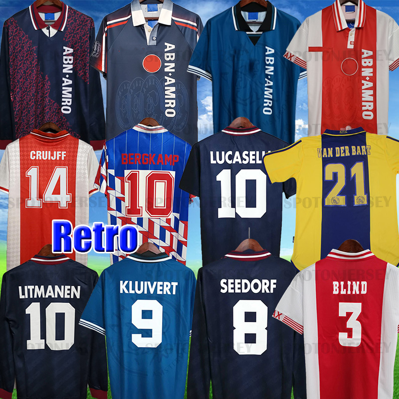 Retro maillot de football lajax amsterdam Soccer Jersey BASSEY BERGHUIS home away BERGWIJN CRUYFF 94 95 96 97 98 99 football shirts men uniforms special jersey
