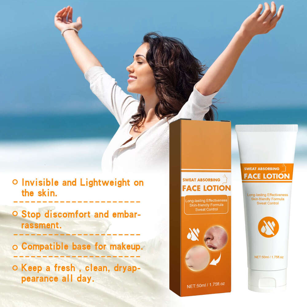 AMZ Sweat Absorbing Lotion Gentle Cleansing Refreshing Skin Friendly Long-lasting Oil Control Facial Antiperspirant