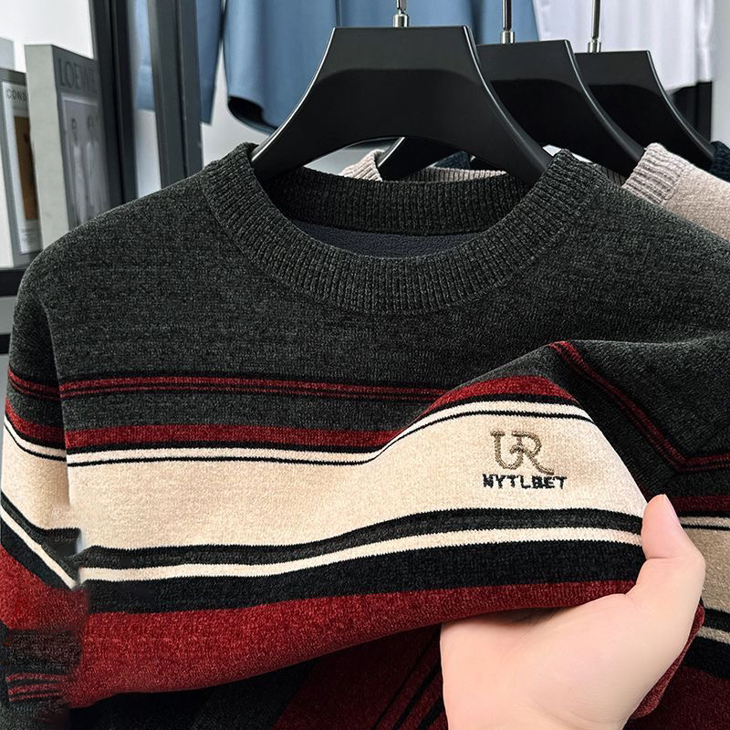 OLOEY designer sweater men Long Sleeves Casual Luxury christmas Sweater men's warm knitted sweater Long Sleeve self-cultivation sweaters Autumn T