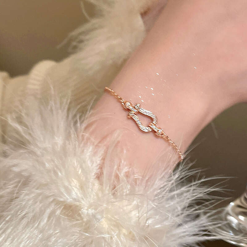 Gold Tone Textured Charm Bracelet With Chunky Chain Trendy Romantic Jewelry Gift For Her High Quality And Bold Accessory