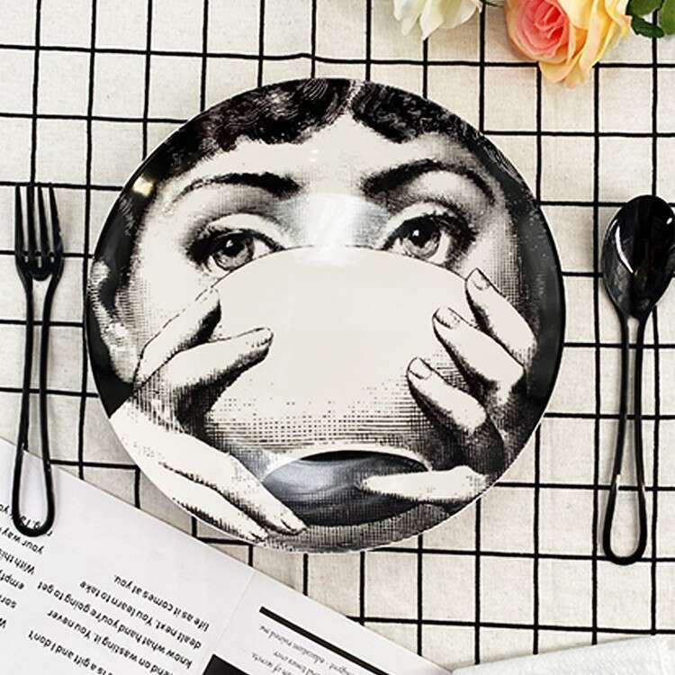 10inch Decorative Hanging Wall Decoration Dining Living Room Ornament Italian Famous Actress Ceramic Art Modern Creative Plate