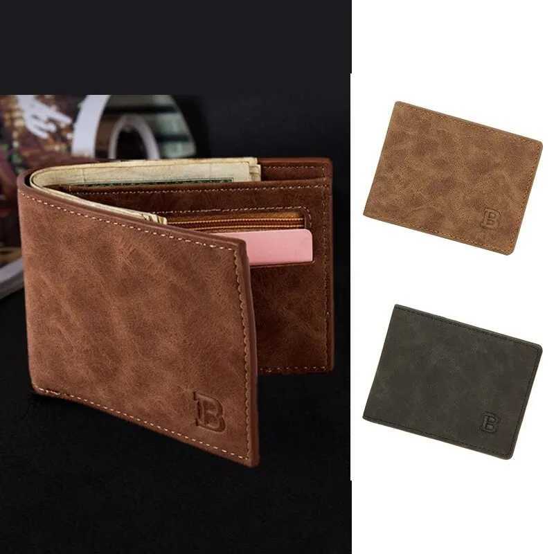 Mens Matte Retro Multifunctional Wallet Simple and Short Wallet Large Capacity Multi Card Slot WalletT251119