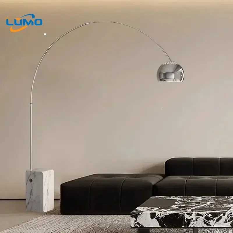 Italian Designer Marble Base Floor Lamp with Foot Switch LED E27 Minimalist Modern Standing Lamp Living Room Bedroom Restaurant M251119