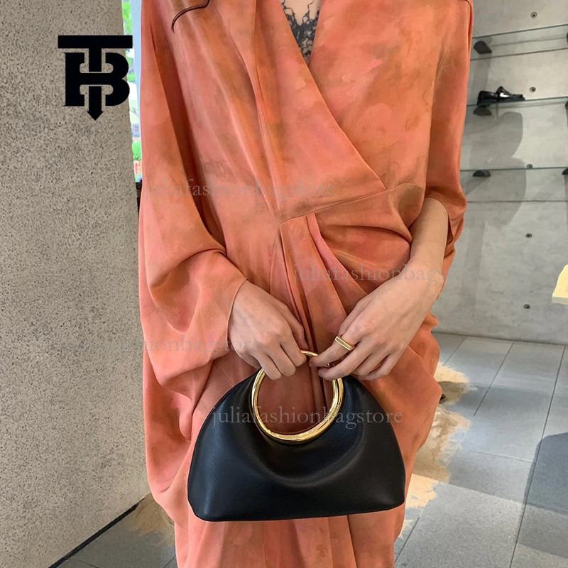 TB BHULAMTE Designer's New Luxury Handbag Simple And Versatile PU Metal Ring Underarm Fashion Cloud Bag Temperament Single Shoulder Crossbody Bag
