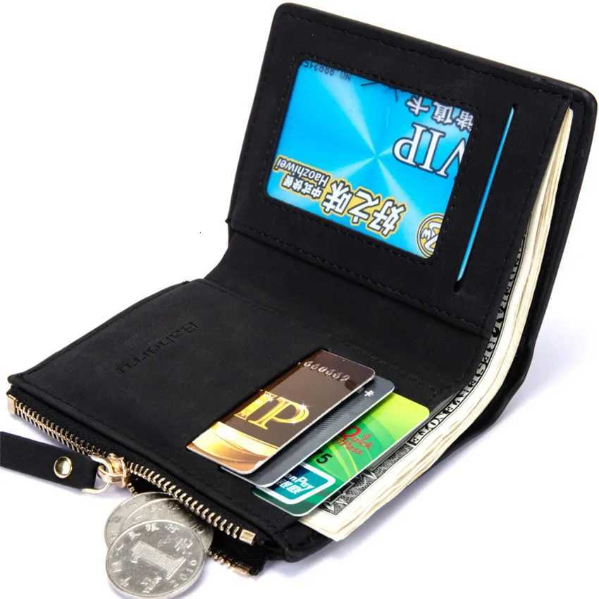 Personalized photos Men Wallet Zipper Wallets Short Wallet Vintage Mens Moeny Bag Leather Business Male Coin Purse Card HodlerT251119