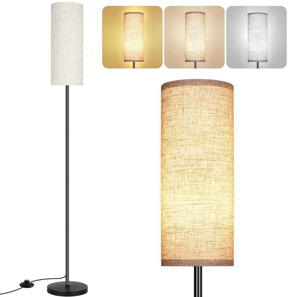 Floor Lamp for Living Room Modern Standing Lamps with Lampshade Lamp with Foot Switch for Living Room Bedroom Kids Room Office M251119