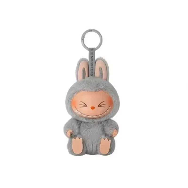 Scannable code 15cm Labubu V2 Monster Labubu Toy Heart Macarone Gift Toy Bag Image Labubu Keychain Uv Anti Counterfeit M250419