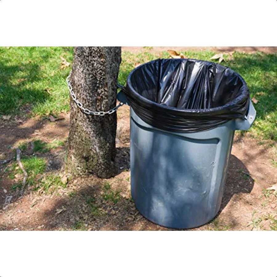 Heavy Duty 55 Gallon Trash Bags Value 50 Pack 15 MIL equivalent Industrial gth Plastic 35 x 55 for 5055 Gal Cans Fits Toter Ru C251119