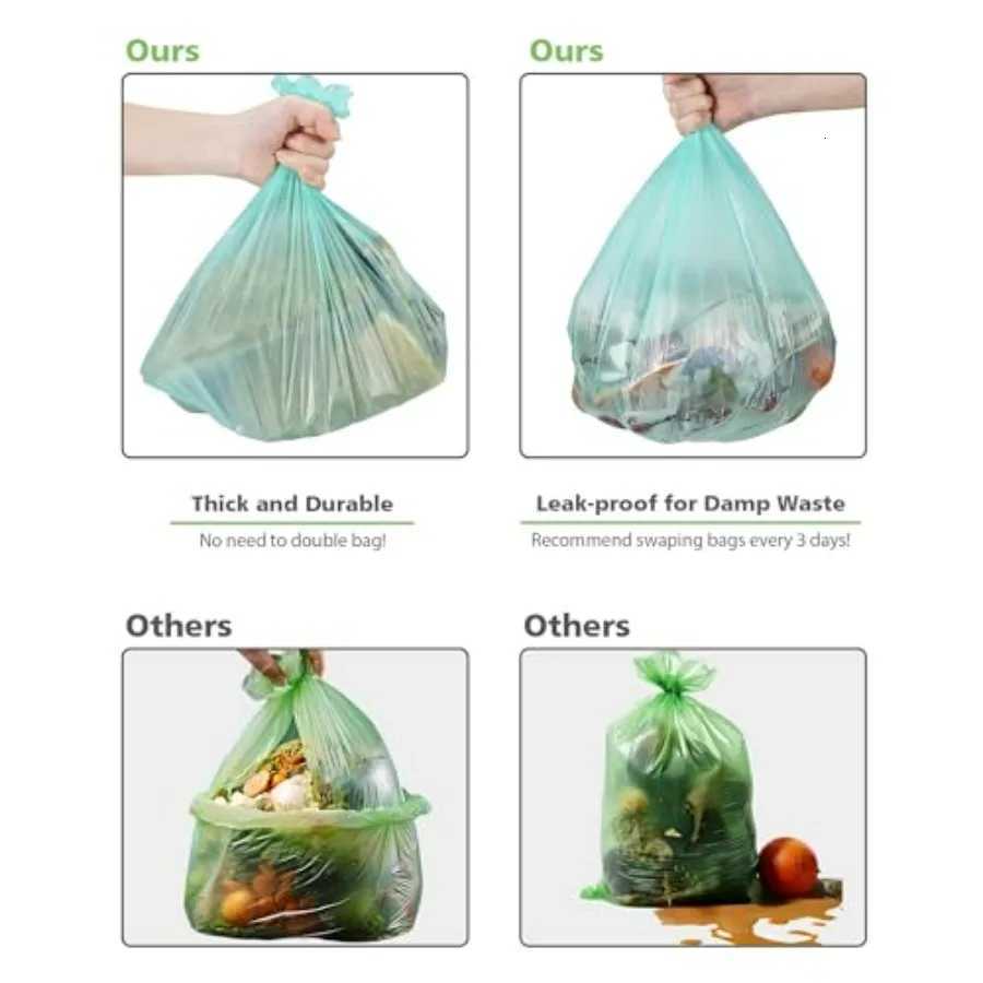 Small Compost Bags 3 Gallon 150 Packs Compostable Trash Bags 3 Gallon for Countertop Bin Biodegradable Kitchen Waste Bags Suita C251119
