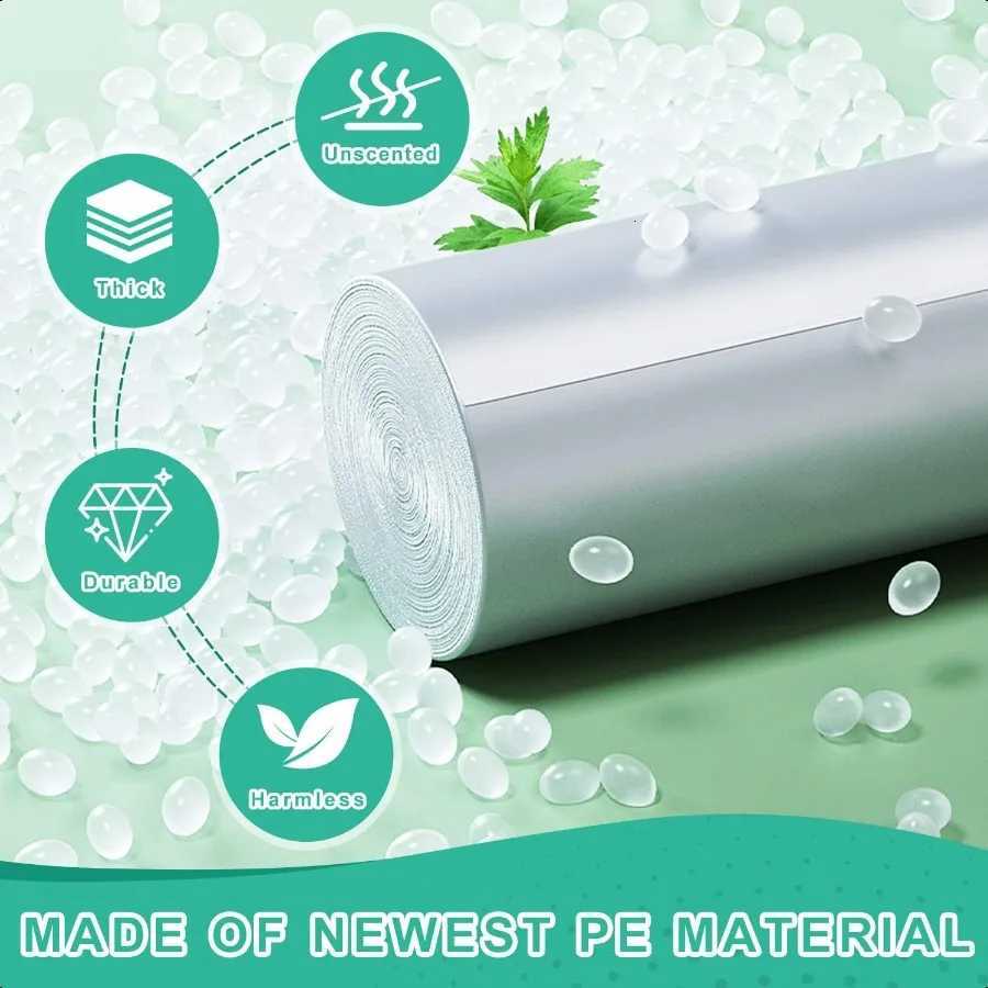 120 Count 8 Gallon Trash Bags Unscented Thick Clear Medium Garbage bags 30 Liter Strong Plastic Wastebasket Can Liners for Kitc C251119